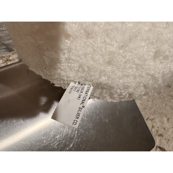 Patchwork Snowman Plush Christmas Weighted International Silver Co Let it Snow - Picture 9 of 9